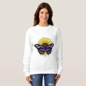 Sweatshirt Papillon au tournesol (Devant entier)
