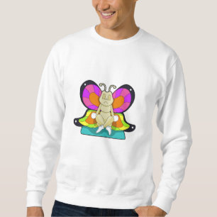 Sweatshirt Papillon au Yoga en jambe