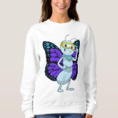 Sweatshirt Papillon aux lunettes (Devant)