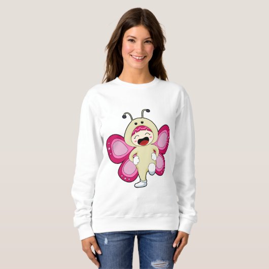 Sweatshirt Papillon avec costume (Devant entier)