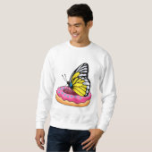 Sweatshirt Papillon avec Donut (Devant entier)