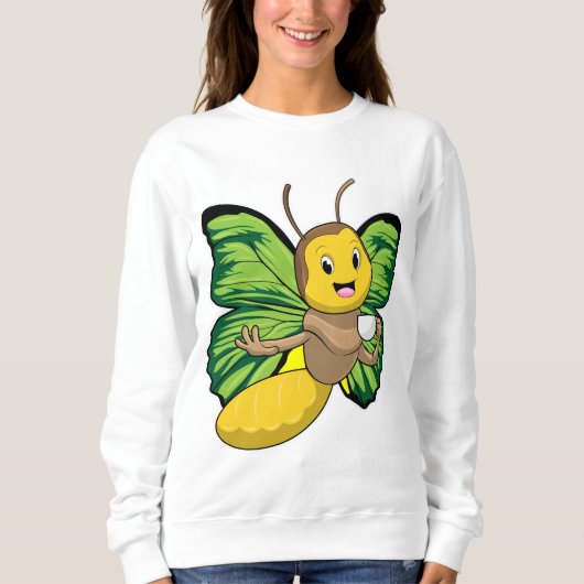 Sweatshirt Papillon avec la coupe de café (Devant)