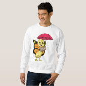 Sweatshirt Papillon avec parapluie (Devant entier)