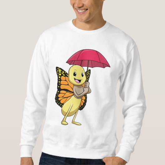 Sweatshirt Papillon avec parapluie (Devant)