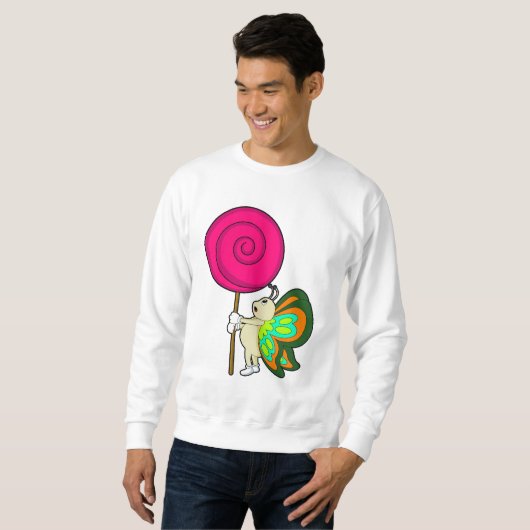 Sweatshirt Papillon avec sucette (Devant entier)