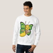 Sweatshirt Papillon avec une tasse de café (Devant entier)