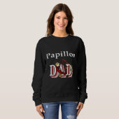 Sweatshirt Papillon Chien Papa 76 (Devant entier)
