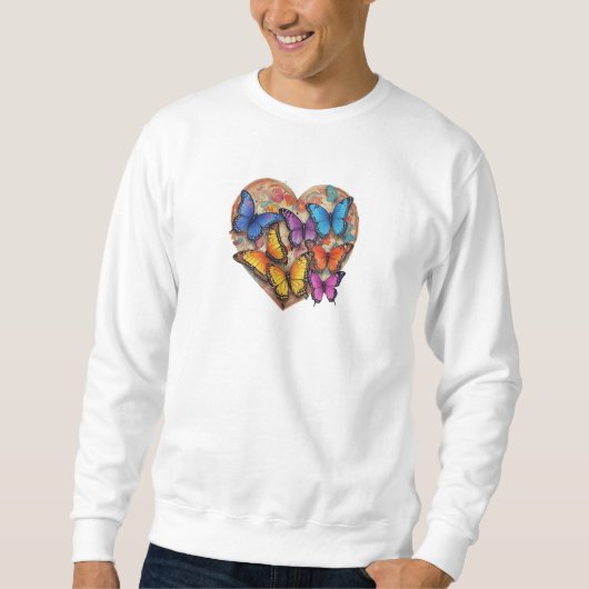 Sweatshirt papillon d'amour (Devant)
