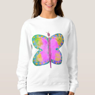 Sweatshirt Papillon d'art Abstrait coloré Art portable