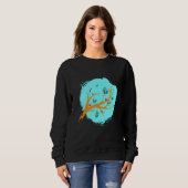 Sweatshirt Papillon des fleurs (Devant entier)