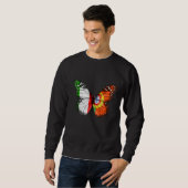 Sweatshirt Papillon du drapeau portugais italien (Devant entier)