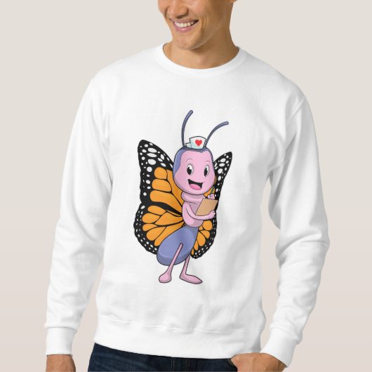 Sweatshirt Papillon en infirmière (Devant)