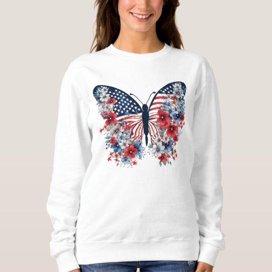 Sweatshirt Papillon floral (Devant)