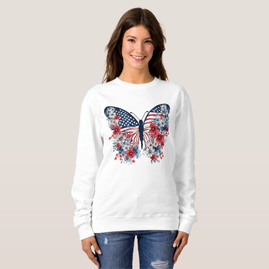 Sweatshirt Papillon floral (Devant entier)
