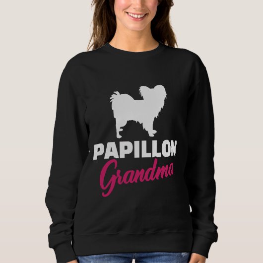 Sweatshirt Papillon Grandma (Devant)