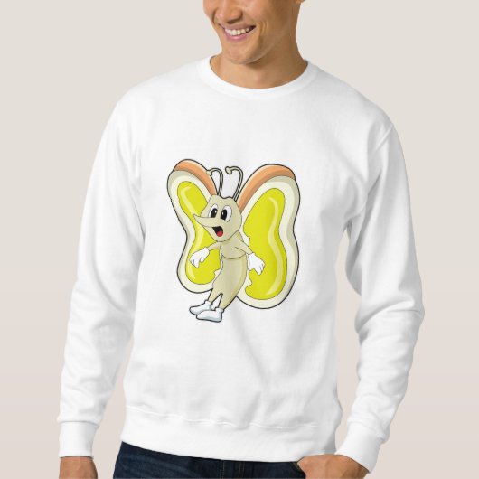 Sweatshirt Papillon jaune (Devant)