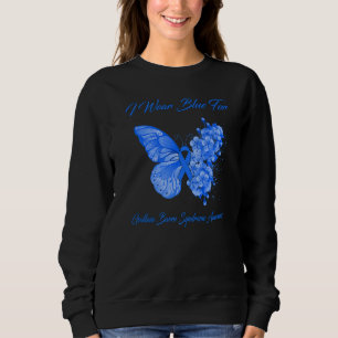 Sweatshirt Papillon Je Porte Du Bleu Pour Le Syndrome De Guil