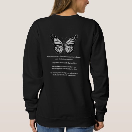 Sweatshirt papillon monarque (Dos)
