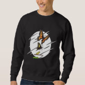 Sweatshirt Papillon Monarque de chenille Evolution (Devant)