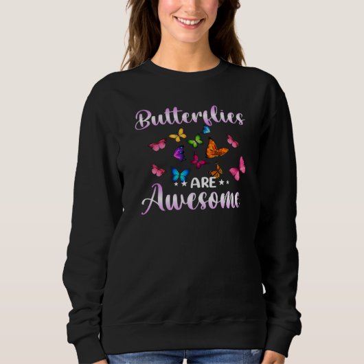 Sweatshirt Papillon Monarque Insect Joli 3 (Devant)