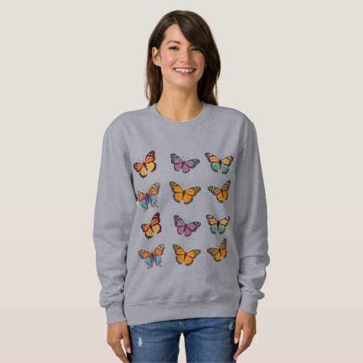 Sweatshirt papillon mou (Devant entier)
