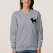 Sweatshirt Papillon Noir (Ou Autre Couleur) Avec Texte Person (Devant)