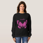 Sweatshirt Papillon Papillon Papillon Tea Fitting Scoop (Devant entier)