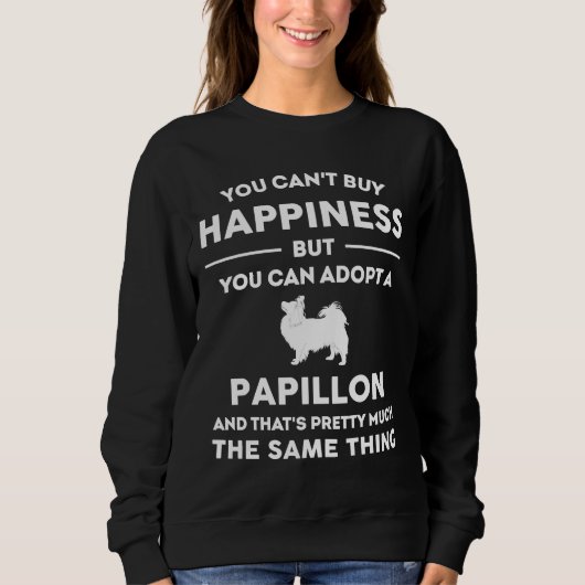 Sweatshirt Papillon Pet Dog (Devant)