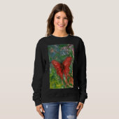 Sweatshirt Papillon Rouge (Devant entier)