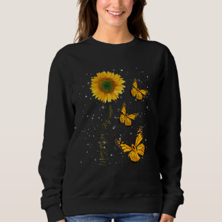 Sweatshirt Papillon Tournesol Ne Jamais Abandonner Sclérose E