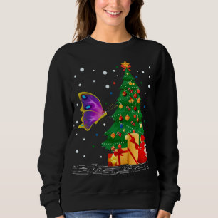 Sweatshirt Papillons Lover Cadeau Père Noël Papillon Noël