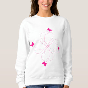 Sweatshirt Papillons roses Swestshirt