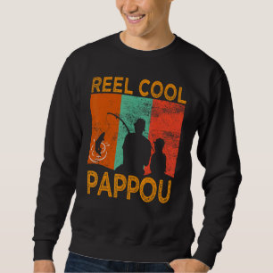 Sweatshirt Papou super cool pêche Papa Grand-père vintage