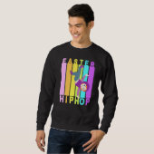 Sweatshirt Pâques Hip hop Danse Amour Dab Vacances Amusants E (Devant entier)