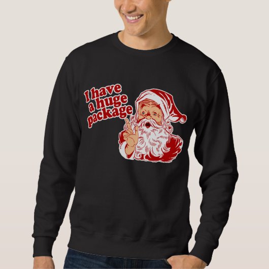 Sweatshirt Paquet énorme de Santa (Devant)
