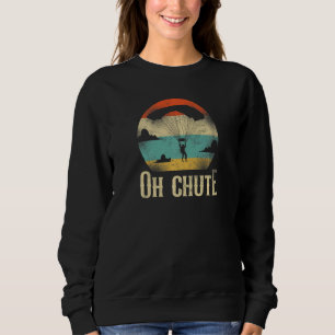 Sweatshirt Parachute Parachute Parachute En Ciel Retro Vinta