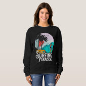 Sweatshirt Paradis du surf d'été (Devant entier)