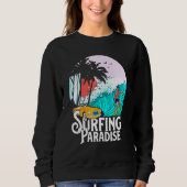 Sweatshirt Paradis du surf d'été (Devant)