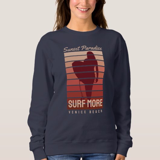 Sweatshirt Paradis du Surf Venice Beach (Devant)