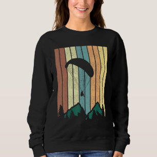 Sweatshirt Paraglider Retro Montagnes Vintages Parapente