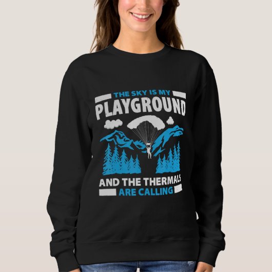 Sweatshirt Paragliding For Paraglider Paragliding Enthusiast (Devant)