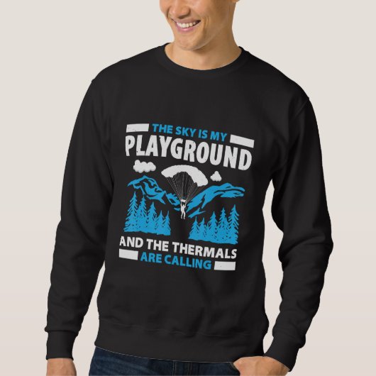 Sweatshirt Paragliding For Paraglider Paragliding Enthusiast (Devant)