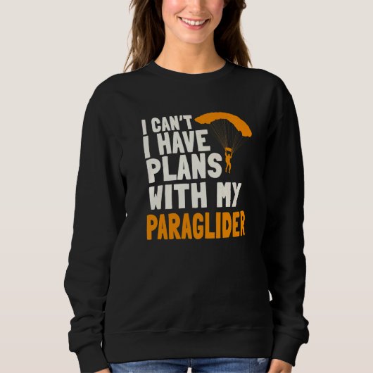 Sweatshirt Paragliding Plans Paragliders Parachute Paramotor  (Devant)