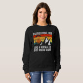 Sweatshirt Parapente comme un papa normal mais beaucoup plus (Devant entier)