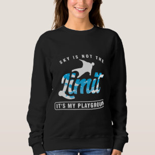 Sweatshirt Parapente Le Ciel N'Est Pas La Limite Wingsuit Vol
