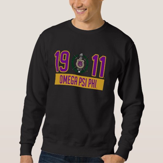 Sweatshirt Paraphernalia de Fraternité Omega Psi Phi, Omega P (Devant)