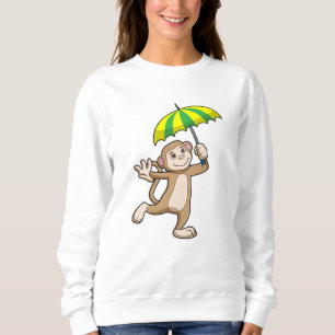 Sweatshirt Parapluie de pluie de singes