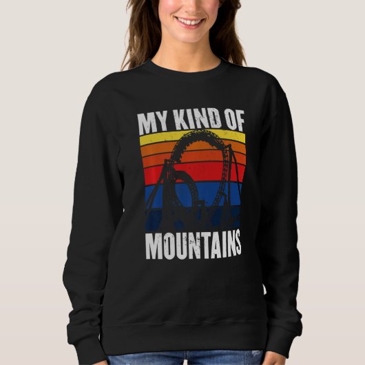 Sweatshirt Parc D'Attractions Ride Roller Dessous de verre Mo (Devant)
