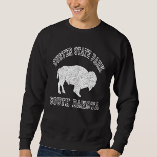 Sweatshirt Parc d'état de Custer Camp de randonnée de Buffalo