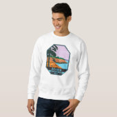 Sweatshirt Parc national Acadia Maine Bar Harbour Vintage (Devant entier)